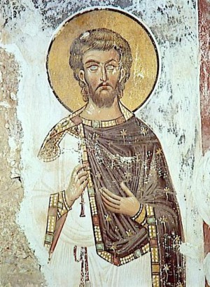 Freskó a Tsalenjikha katedrálisban, Grúziában