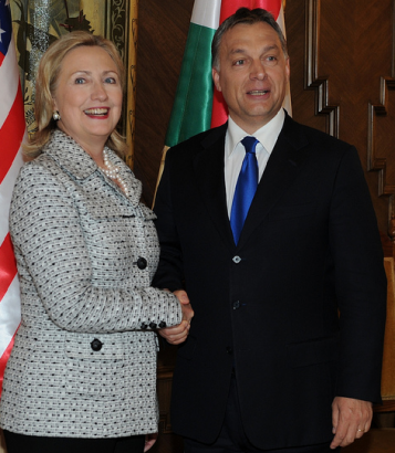 Hillary Clinton és Orbán Viktor találkozója 2011. június 30-án