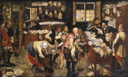 ifj. Pieter Brueghel: A falusi jogász irodája
