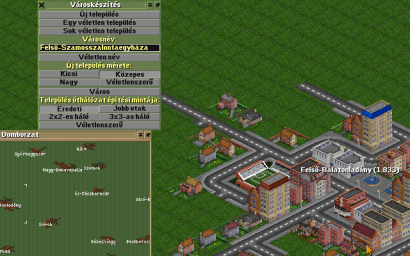 Így készülnek a városok az OpenTTD-ben.