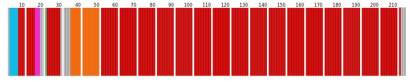 Infografika Schmitt plágiumáról. A színes csíkok a különböző forrásokat jelölik, a szürke Schmitt saját szövege (vagy feltáratlan plágium)