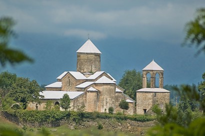 Jellegzetes grúziai templom a megrel vidéken