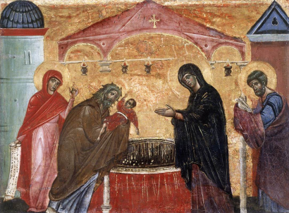 Jézus bemutatása – Guido da Siena alkotása