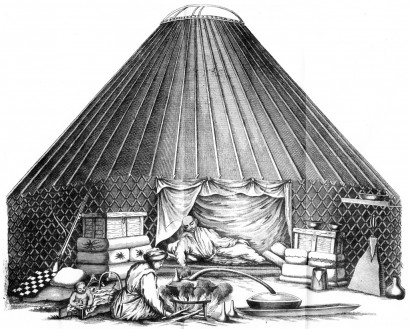 Kalmük jurta a 17. századból