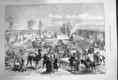 Karavánszeráj Kashgarban – 1874