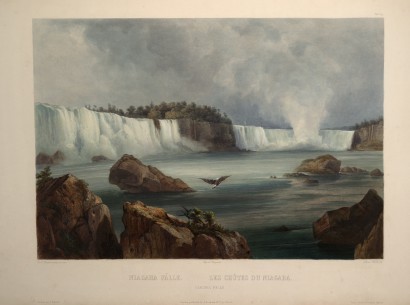 Karl Bodmer: A Niagara-vízesés (1832 körül)