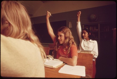 Képaláírás: Amerikai diákok a hetvenes évekből. Mindent a fiatalokért