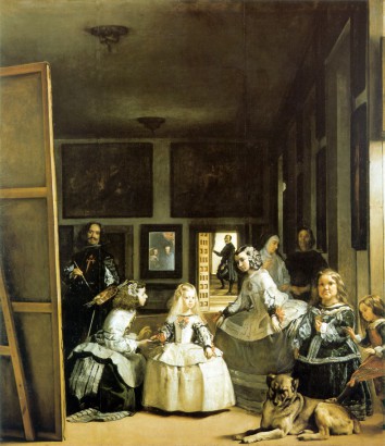 Las Meninas (Az udvarhölgyek) – Diego Velázquez festménye; ez egy másik kép, ami az iskola folyosóján lóg