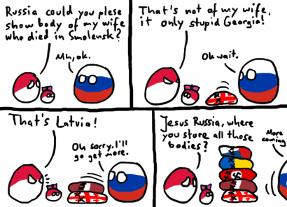 Lengyel karikatúra Oroszország áldozatairól