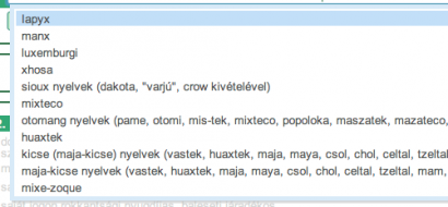 Listázzunk nyelveket!?