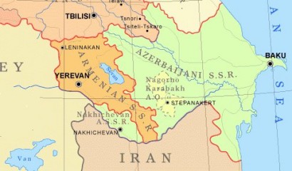 Ma Nahicseván Azerbajdzsán exklávéja (a térkép a Szovjetunió felbomlása előtti állapotot ábrázolja)
