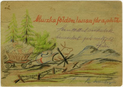 Magyar tábori levelezőlap a második világháborúból