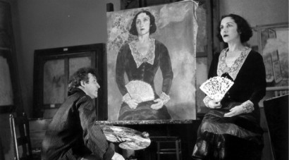 Marc Chagall, Bella Chagall és a Bella zöldben című festmény 1934-1935 körül