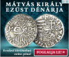 Mátyás király ezüst dénárja és a meisseniporcelán-tányér