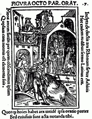 Megszemélyesített mondatrészek Matthias Ringmann 1509-ben megjelent Grammatica figurata című művében