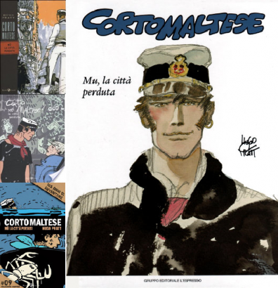 Mu, az elveszett város (Corto Maltese kapitány kalandjai) - A képregény különböző kiadásainak borítói