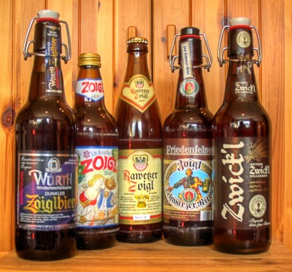 Néhány üveg Zoiglbier Felső-Pfalzból