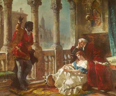 Othello – Karl Becker (1820–1900) festménye