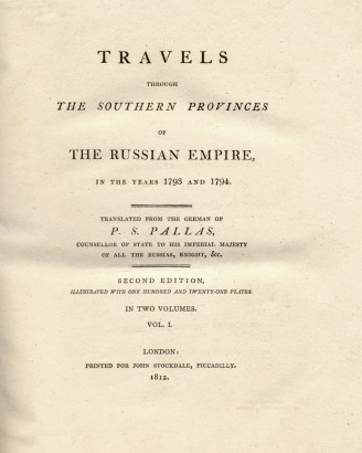 Peter Simon Pallas (1741–1811) német zoológus és botanikus 1793-1794-ben utazta be Dél-Oroszországot és a Krímet
