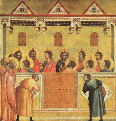 Pünkösd Giotto festménye