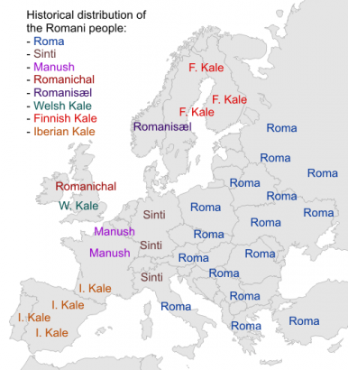 Roma csoportok Európában