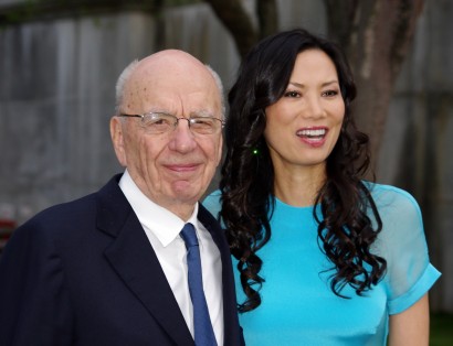 Rupert Murdoch harmadik feleségével, Wendivel