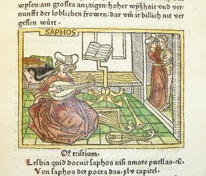 Szapphó, a költőnő archetípusa (ahogy a 15. században képzelték)