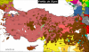 Törökország nyelvi kisebbségei. Nagyítható az eredeti oldalon.