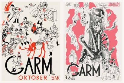 Tove Jansson náciellenes karikatúrái a Garm folyóirat címlapjáról