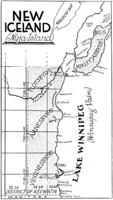 Új-Izland és Gimli a Winnipeg-tó partján