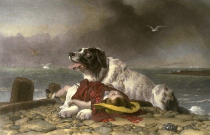 Újra nem éleszt, de kihúz – Edwin Henry Landseer (1802–1873) „Megmentve” című festménye