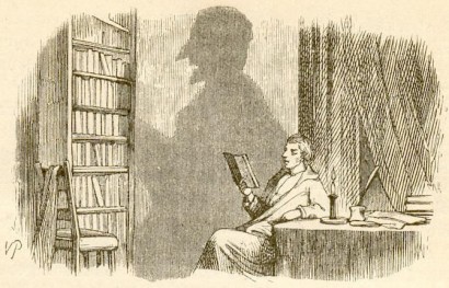 Vilhelm Pedersen illusztrációja Andersen 1847-ben megjelent Az árnyék című meséjéhez