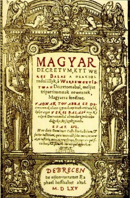 Werbőczy Tripartitumának 1565-ös magyar fordítása