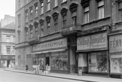 Zöldség Gyümölcs – István út (Landler Jenő utca) - Murányi utca sarok, 1959